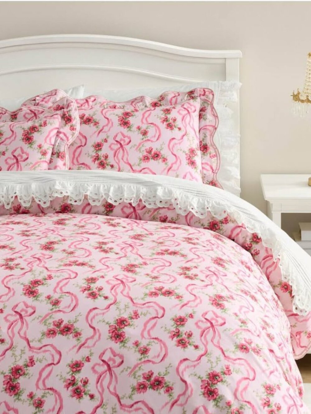 Love Shack Fancy Fete de L’Eau Duvet Cover (full/queen) and 2 matching standard
